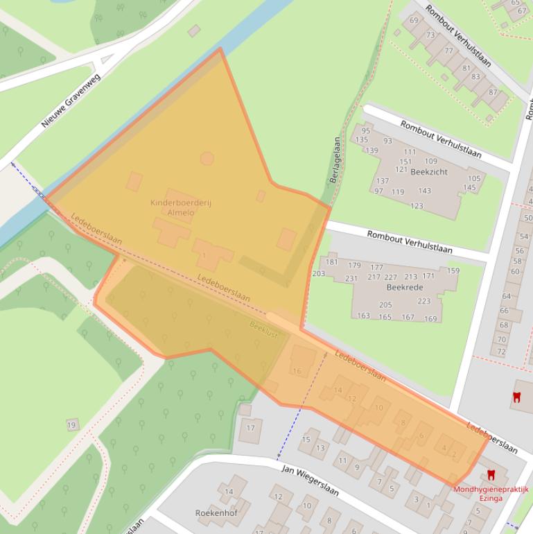 Kaart van postcodegebied 7606HS.