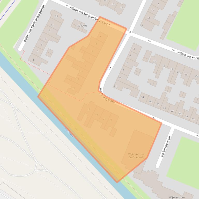 Kaart van postcodegebied 7606JR.