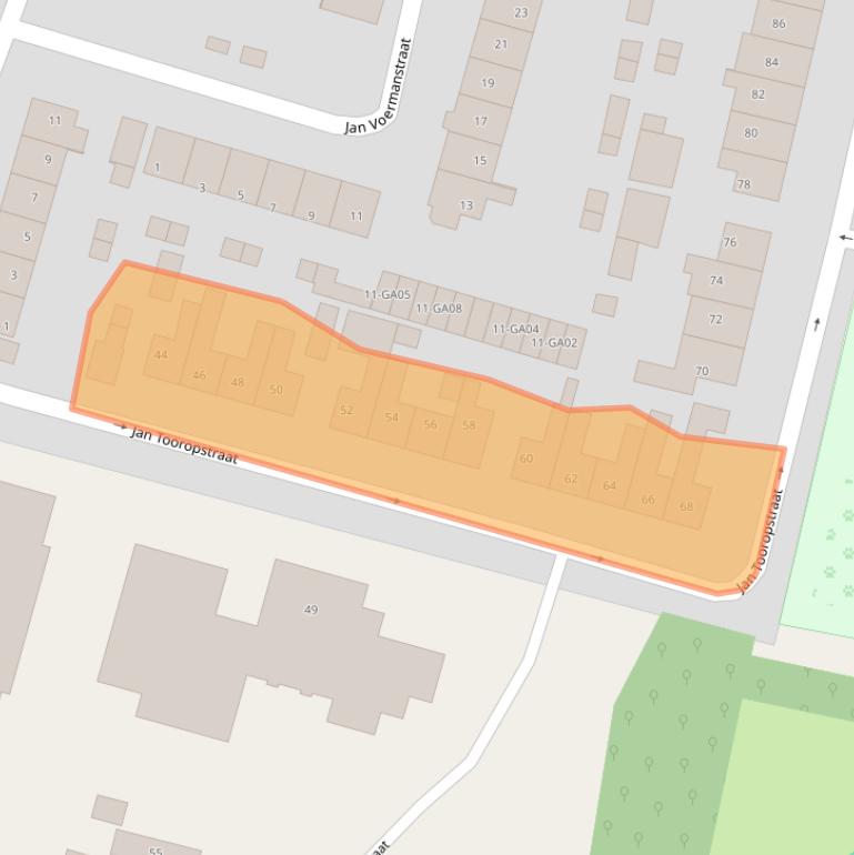 Kaart van postcodegebied 7606JV.