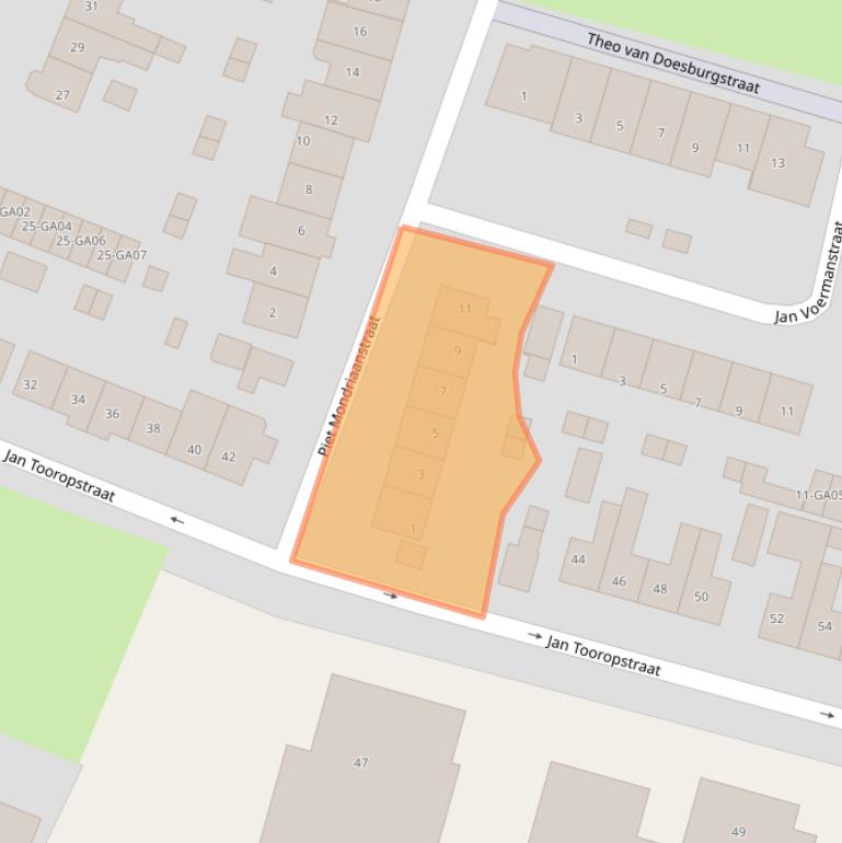 Kaart van postcodegebied 7606KG.