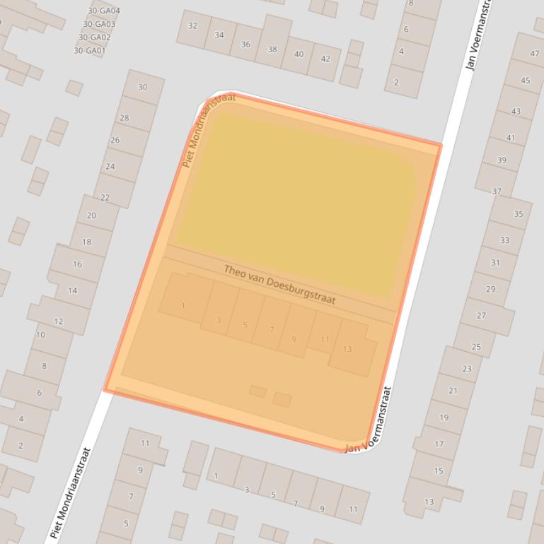 Kaart van postcodegebied 7606KJ.