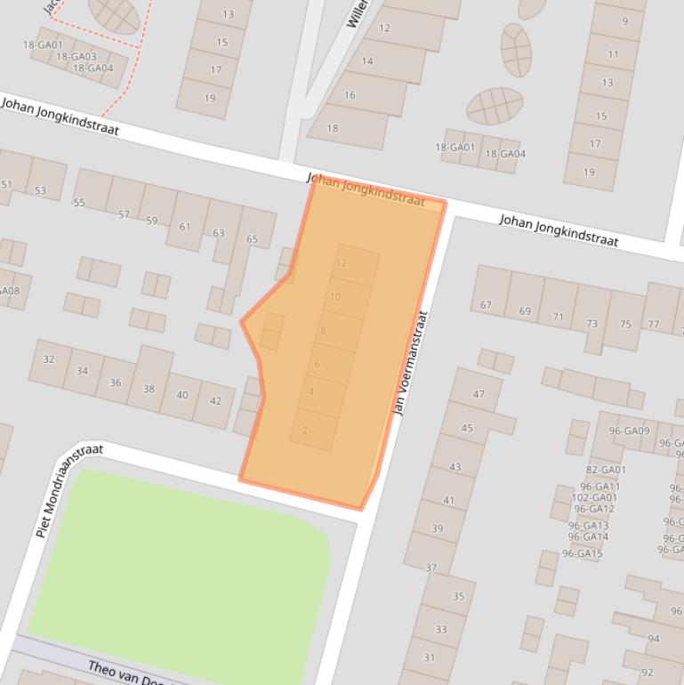 Kaart van postcodegebied 7606KL.