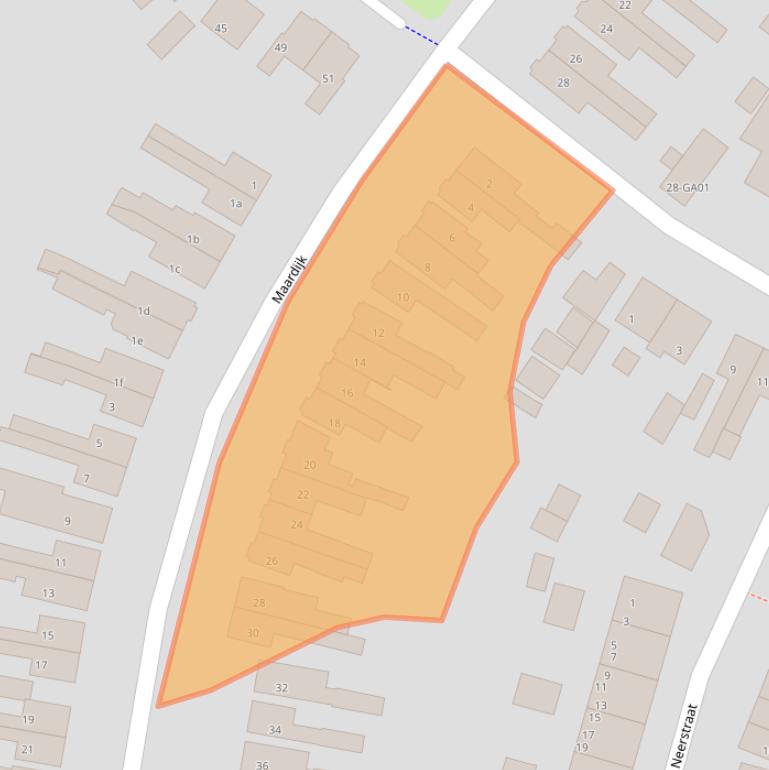 Kaart van postcodegebied 7606KV.