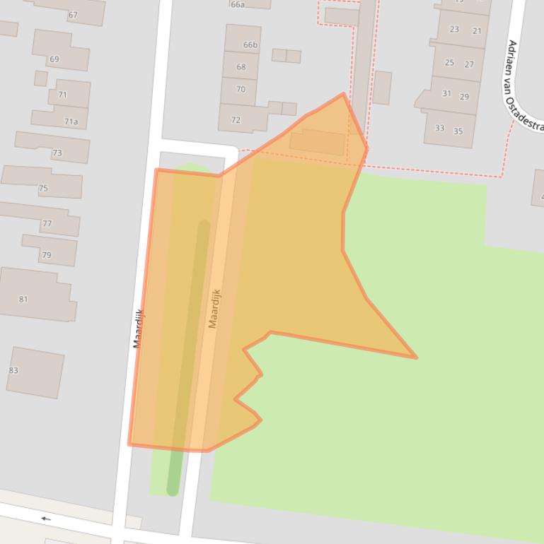 Kaart van postcodegebied 7606KX.