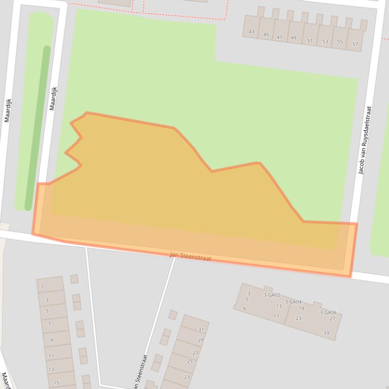 Kaart van postcodegebied 7606KZ.