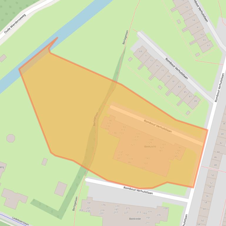 Kaart van postcodegebied 7606SJ.