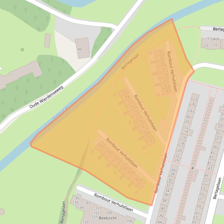 Kaart van postcodegebied 7606SN.