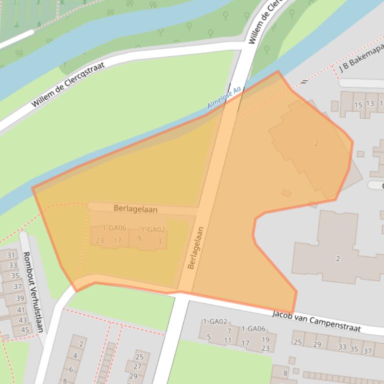 Kaart van postcodegebied 7606ST.