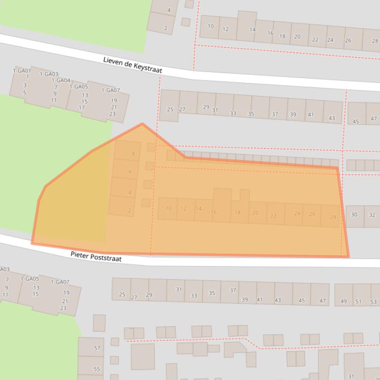 Kaart van postcodegebied 7606TH.