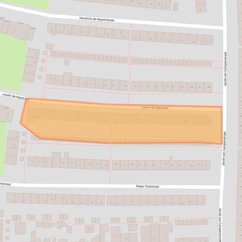 Kaart van postcodegebied 7606TN.