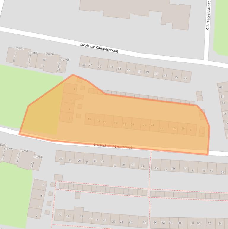 Kaart van postcodegebied 7606TR.