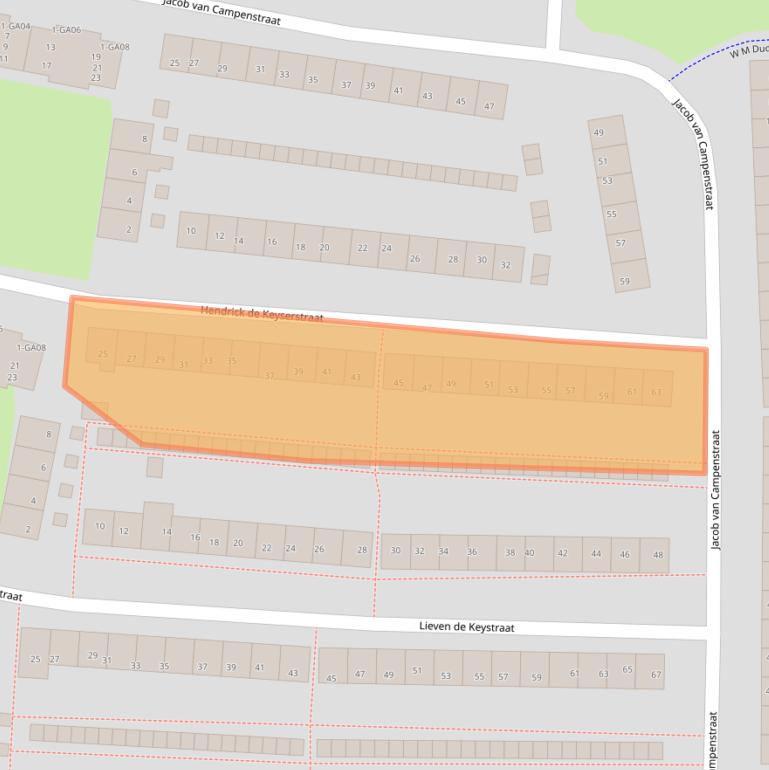 Kaart van postcodegebied 7606TS.