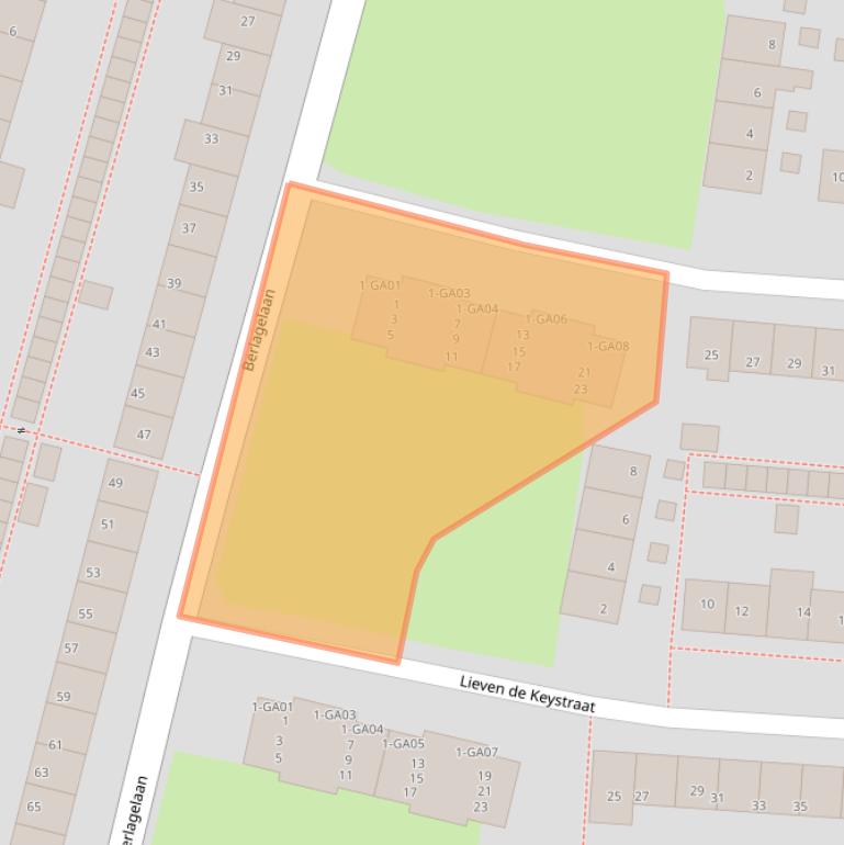 Kaart van postcodegebied 7606TT.