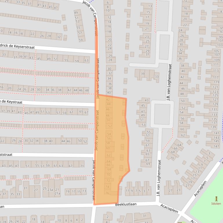 Kaart van postcodegebied 7606TV.