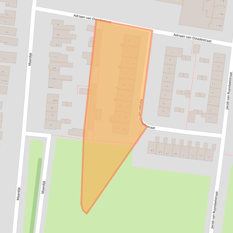 Kaart van postcodegebied 7606VM.