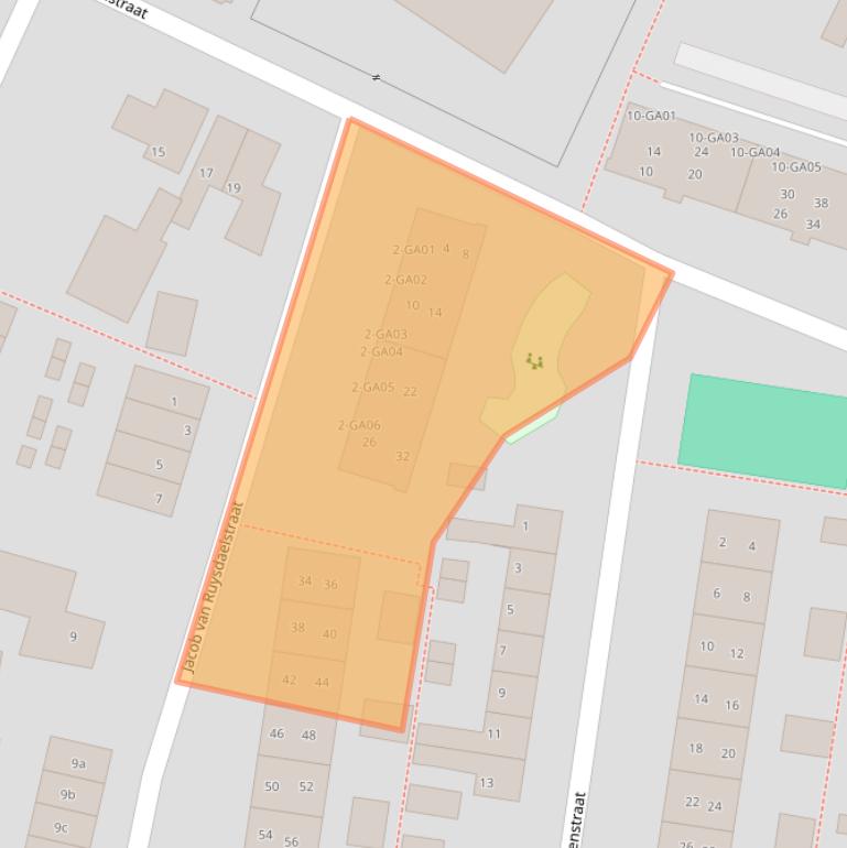 Kaart van postcodegebied 7606VT.