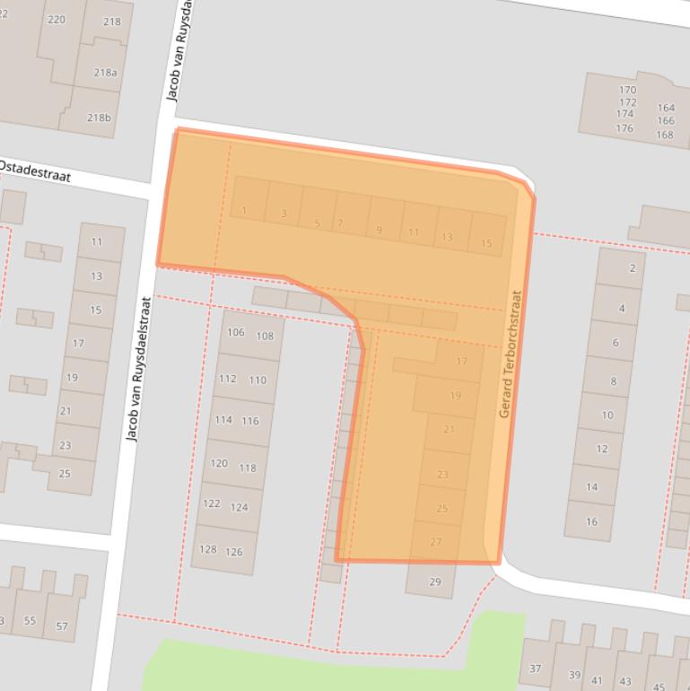 Kaart van postcodegebied 7606VZ.