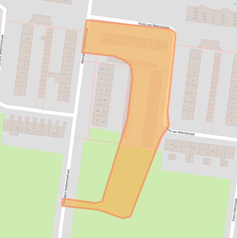 Kaart van postcodegebied 7606XL.