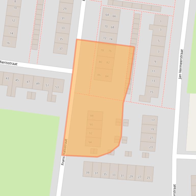 Kaart van postcodegebied 7606XN.