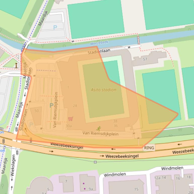 Kaart van postcodegebied 7606ZA.