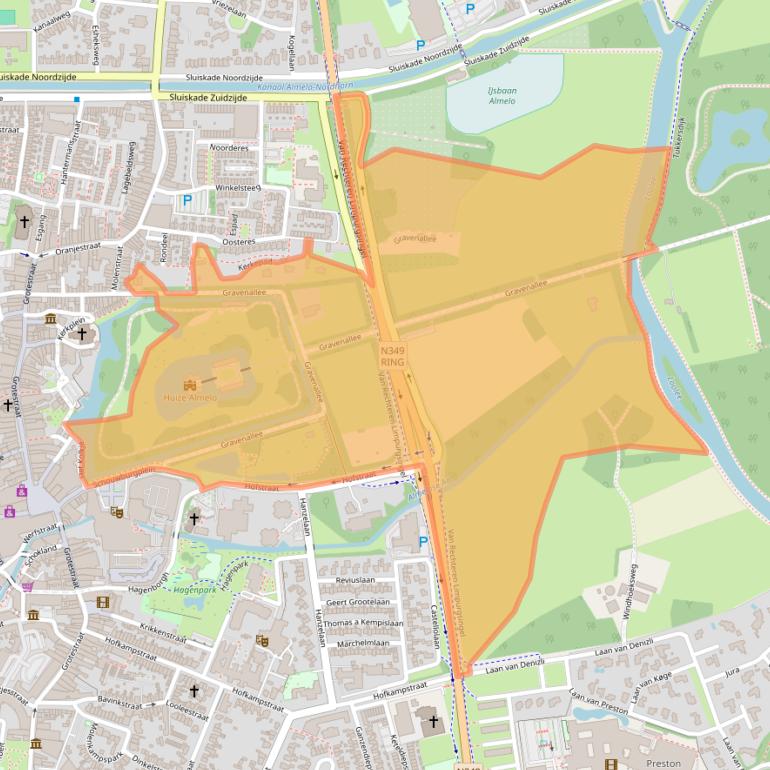 Kaart van postcodegebied 7607AG.