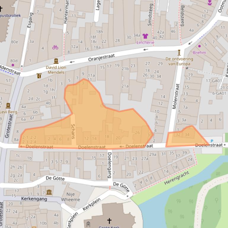 Kaart van postcodegebied 7607AJ.