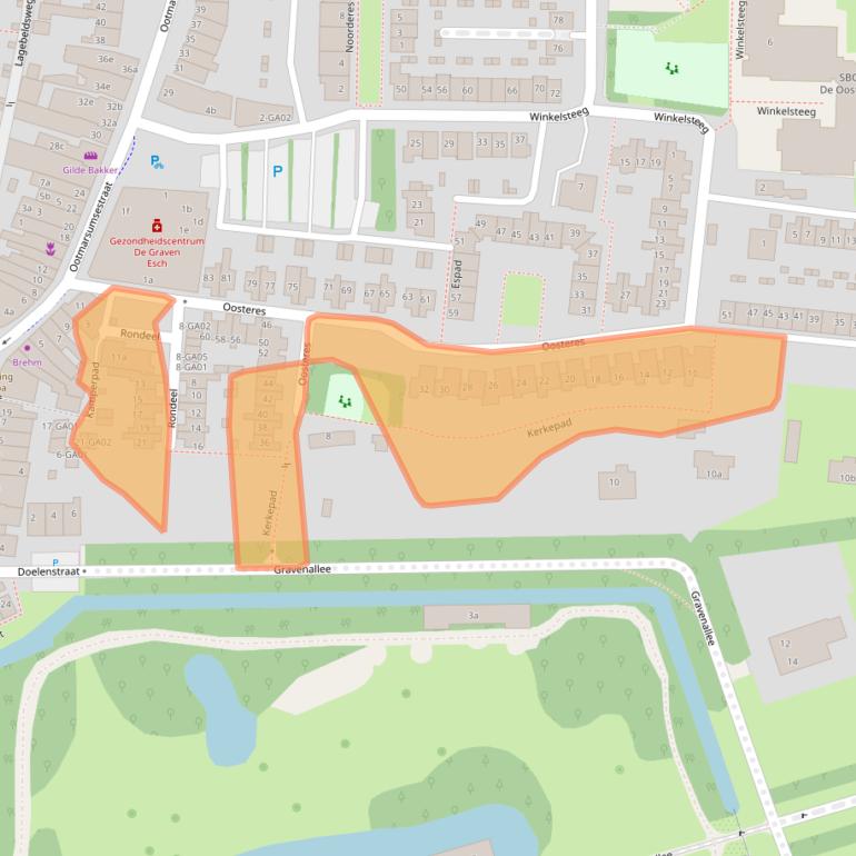 Kaart van postcodegebied 7607AN.