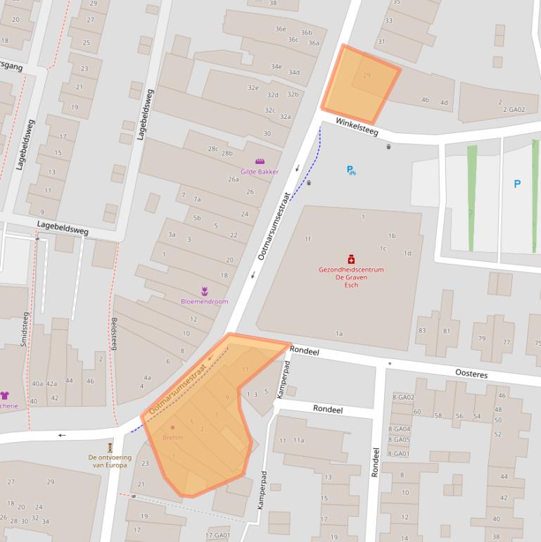 Kaart van postcodegebied 7607AV.