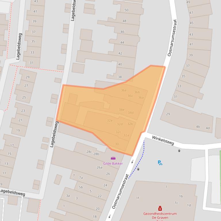 Kaart van postcodegebied 7607BD.