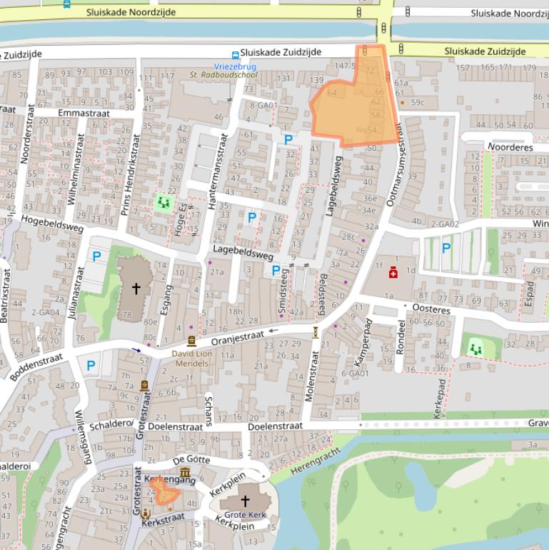 Kaart van postcodegebied 7607BG.