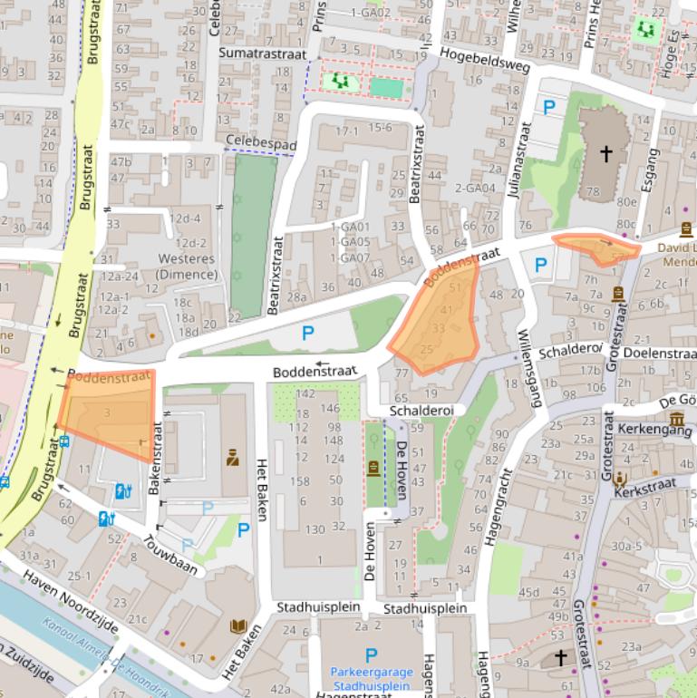 Kaart van postcodegebied 7607BL.