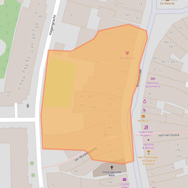 Kaart van postcodegebied 7607CC.