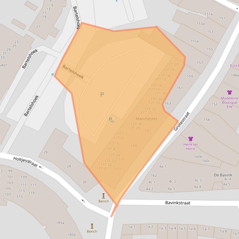 Kaart van postcodegebied 7607CK.