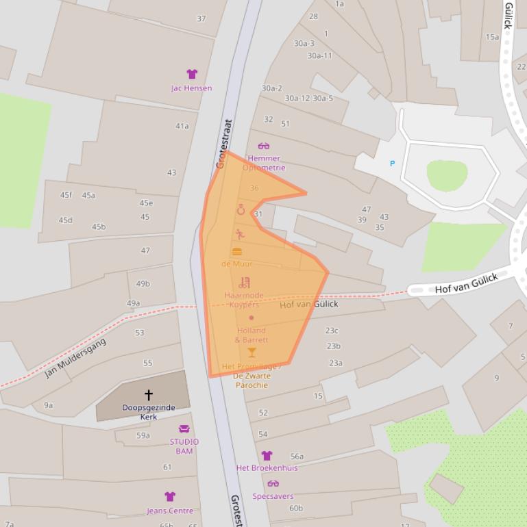 Kaart van postcodegebied 7607CP.