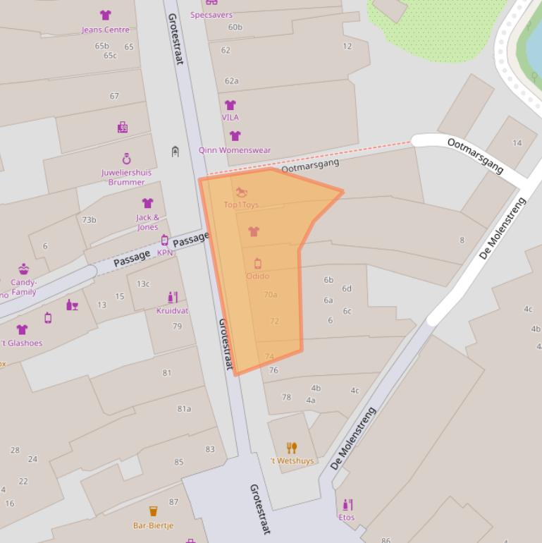 Kaart van postcodegebied 7607CS.