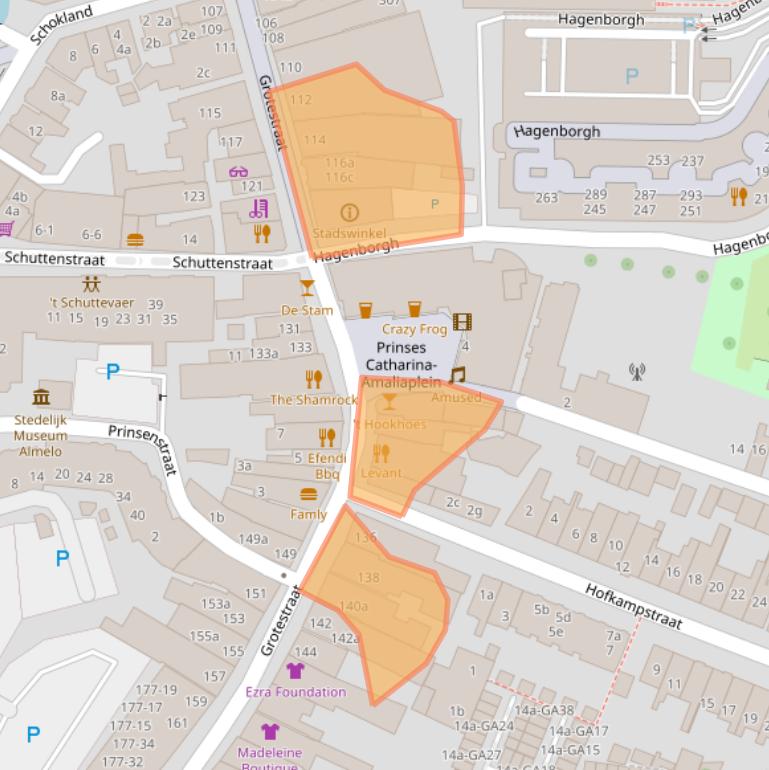 Kaart van postcodegebied 7607CW.