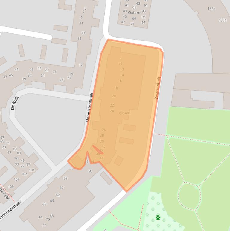 Kaart van postcodegebied 7607DA.