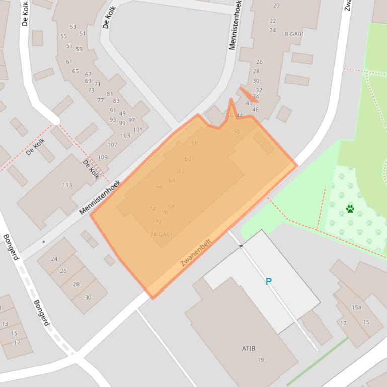 Kaart van postcodegebied 7607DG.