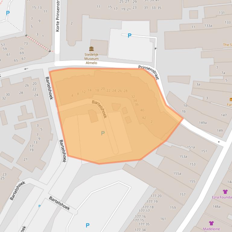 Kaart van postcodegebied 7607DH.