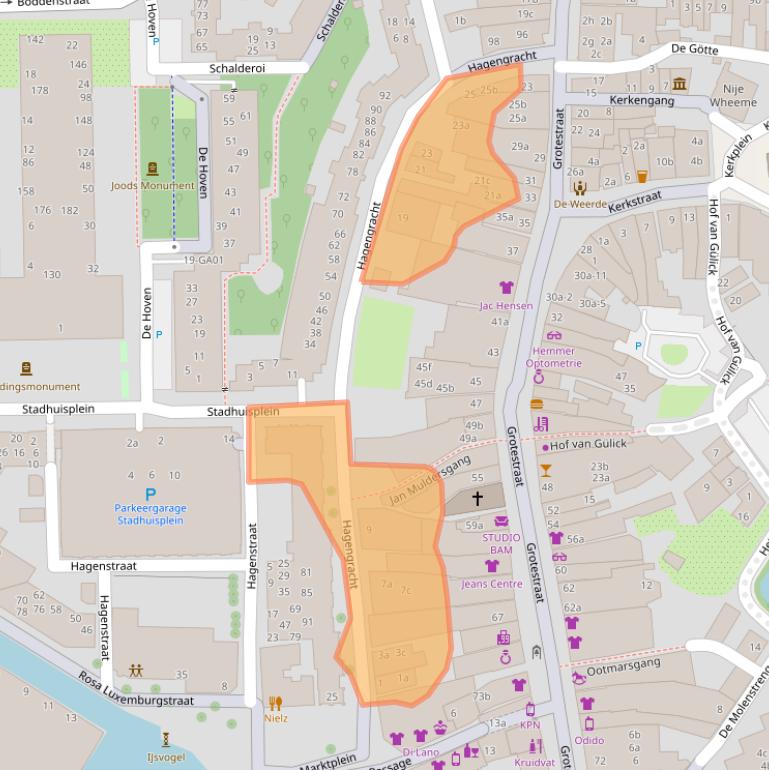 Kaart van postcodegebied 7607EC.