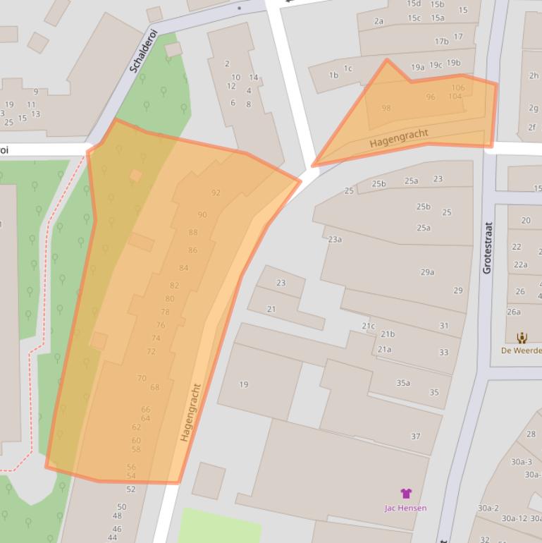 Kaart van postcodegebied 7607EE.