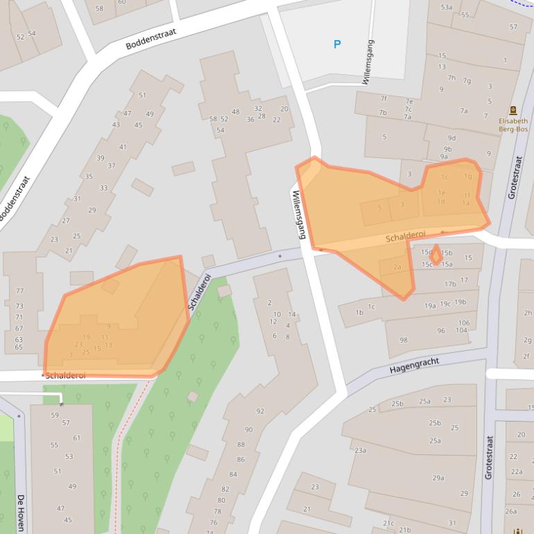 Kaart van postcodegebied 7607EG.