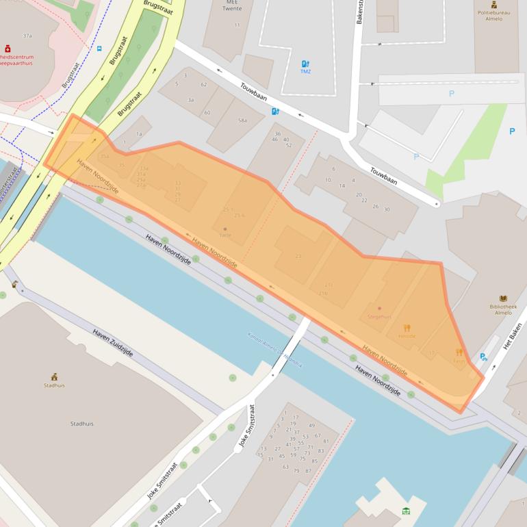 Kaart van postcodegebied 7607ER.