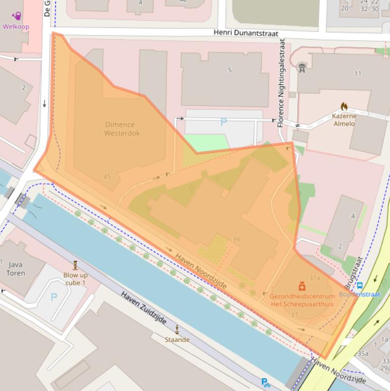 Kaart van postcodegebied 7607ES.