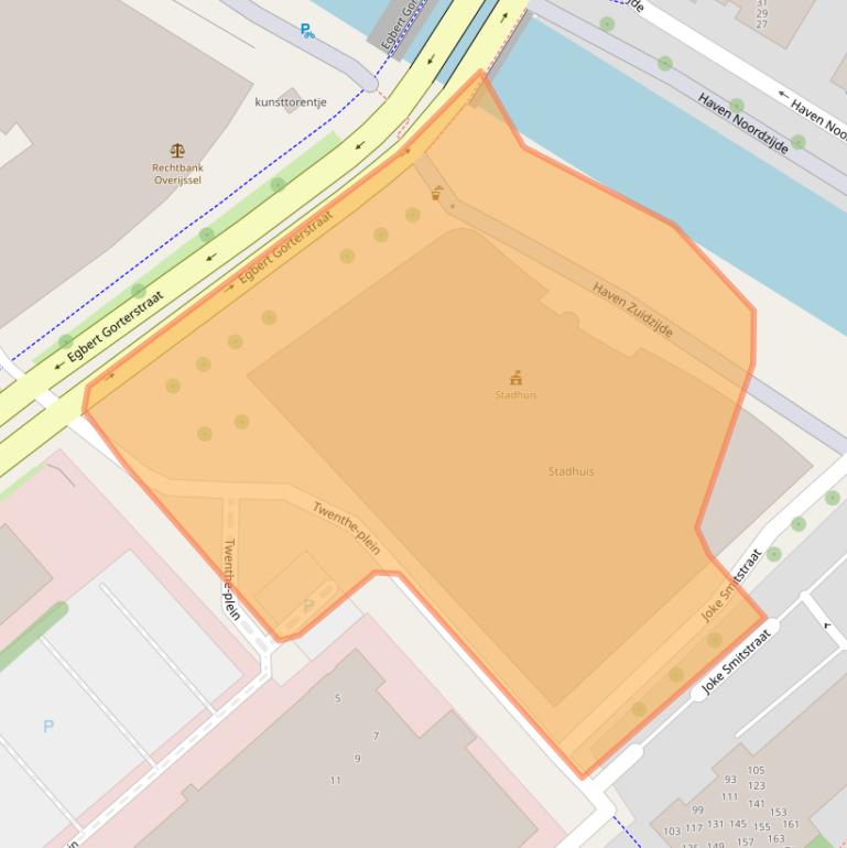 Kaart van postcodegebied 7607EW.