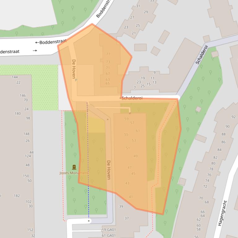 Kaart van postcodegebied 7607EX.