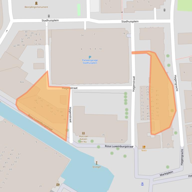 Kaart van postcodegebied 7607EZ.