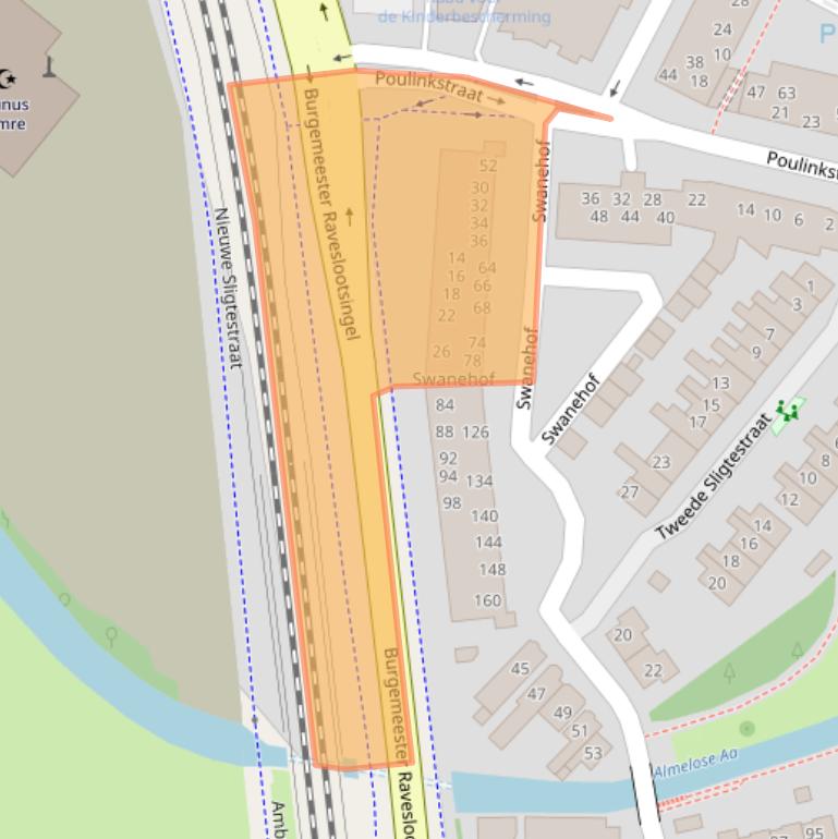 Kaart van postcodegebied 7607GC.