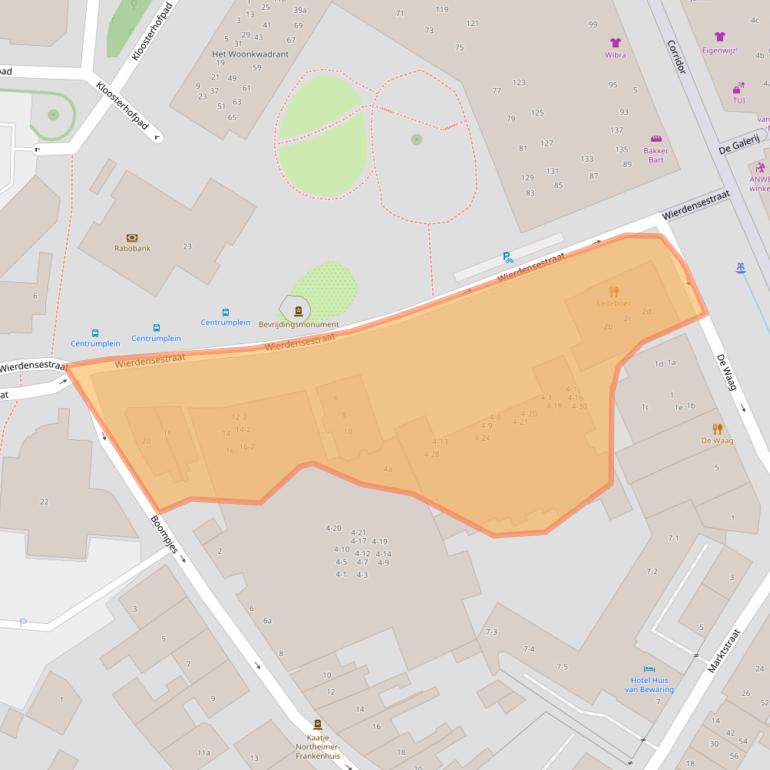 Kaart van postcodegebied 7607GH.