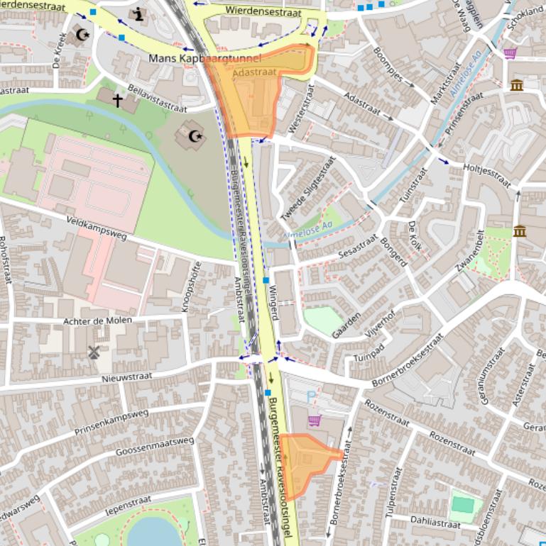 Kaart van postcodegebied 7607GK.